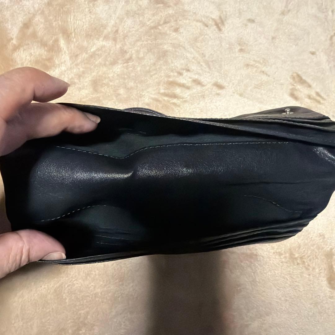 Ys 黒 レザー ケース・長財布 ポーチとしても！【美品】