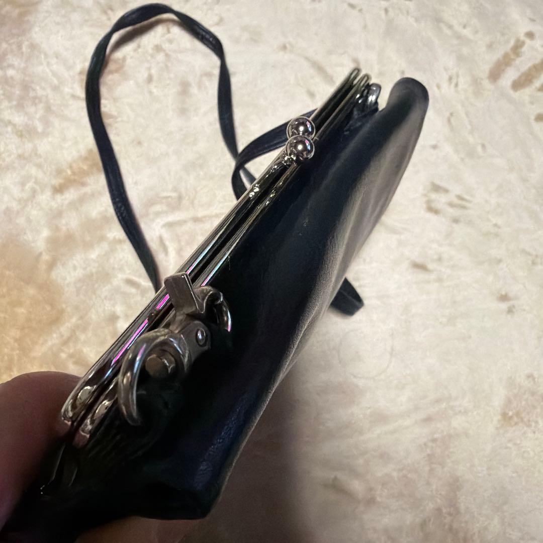 Ys 黒 レザー ケース・長財布 ポーチとしても！【美品】