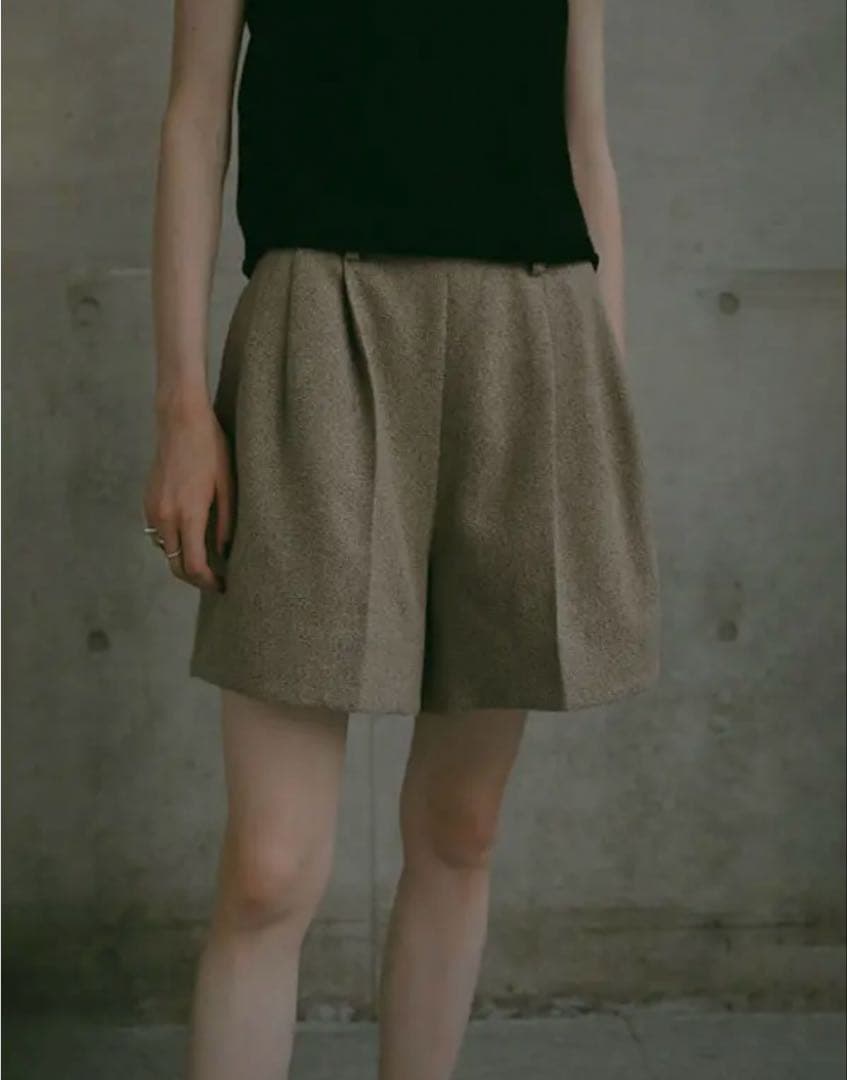 ETRE TOKYO ツイードショートパンツ M ベージュ