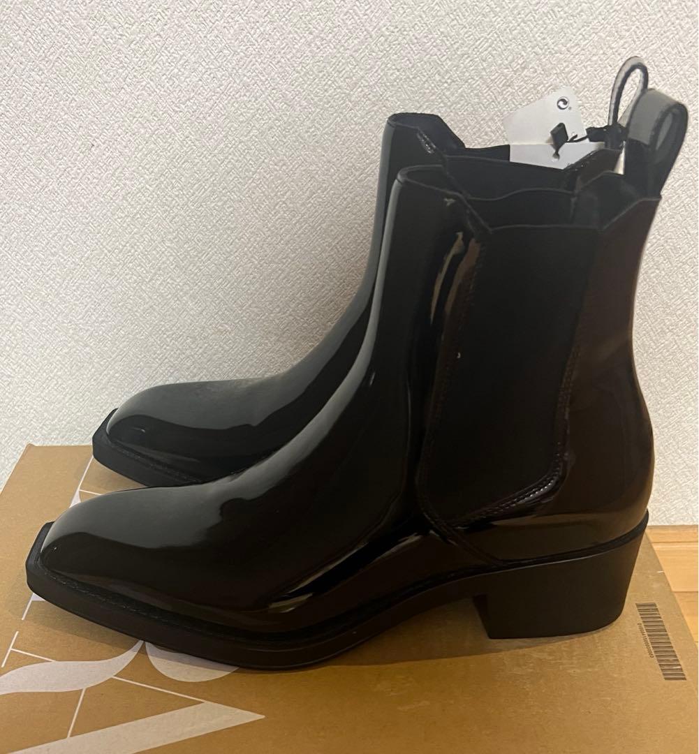 ZARA サイドゴア エナメルブーツ 27㎝