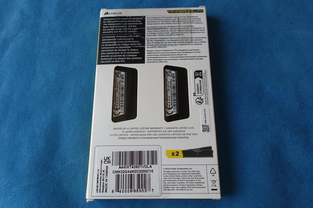 新品　CORSAIR VENGEANCE DDR4 16GB×2 3200MHz