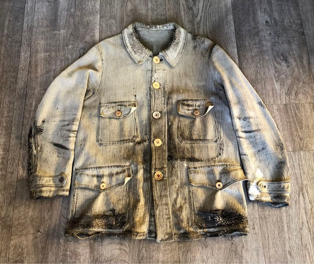 French vintage 30s 40sヴィンテージ ハンティングジャケット