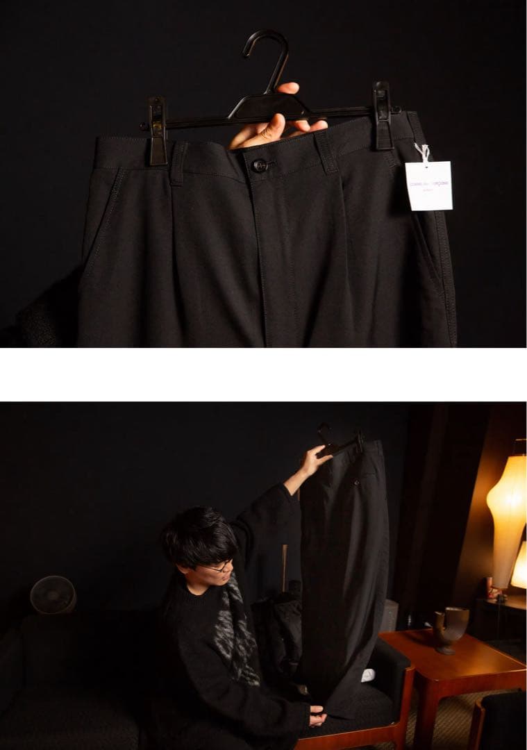 COMME des GARCONS HOMME 24ss ウールトロパンツ S