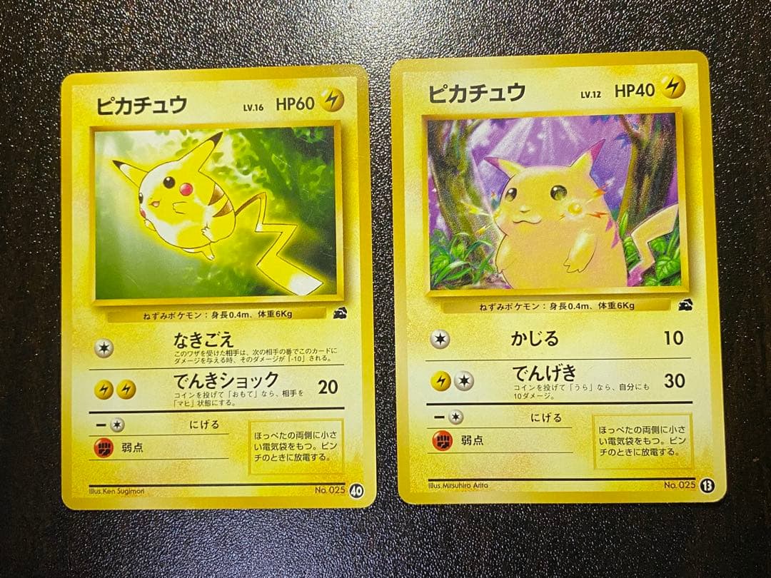 旧裏 イントロパック ピカチュウ 2種　希少　フシギダネマーク NO.25