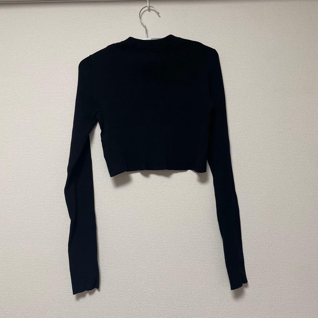 美品！UN3D. アンスリード SHORT KT CD / ショートニットカーデ