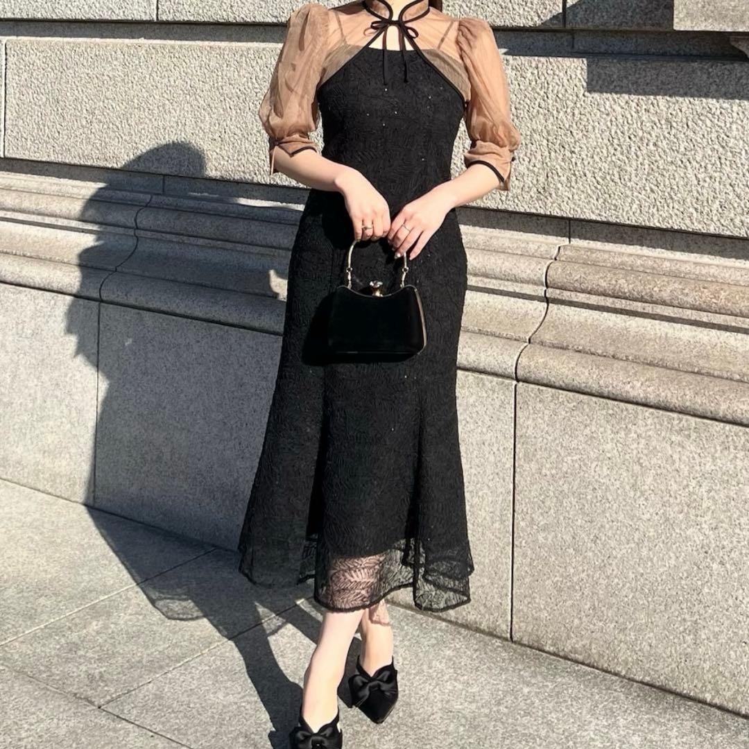 Leja 結婚式 パーティードレス ボレロマーメイドワンピース セットアップ