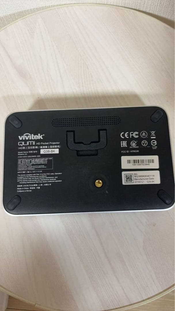 Vivitek LEDモバイルプロジェクター QUMI Q38-BK