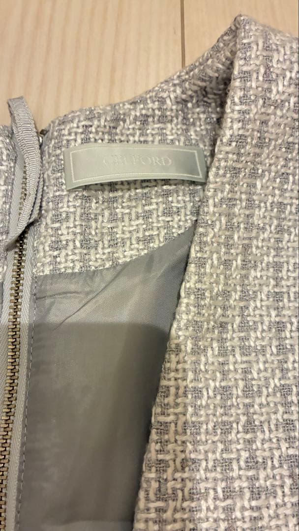 CELFORD セルフォード バリエーションAラインツイードワンピース　36