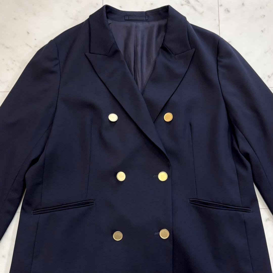 極美品✨23区　ドライウールツイル ブレザー ジャケット　紺ブレ　金ボタン　48
