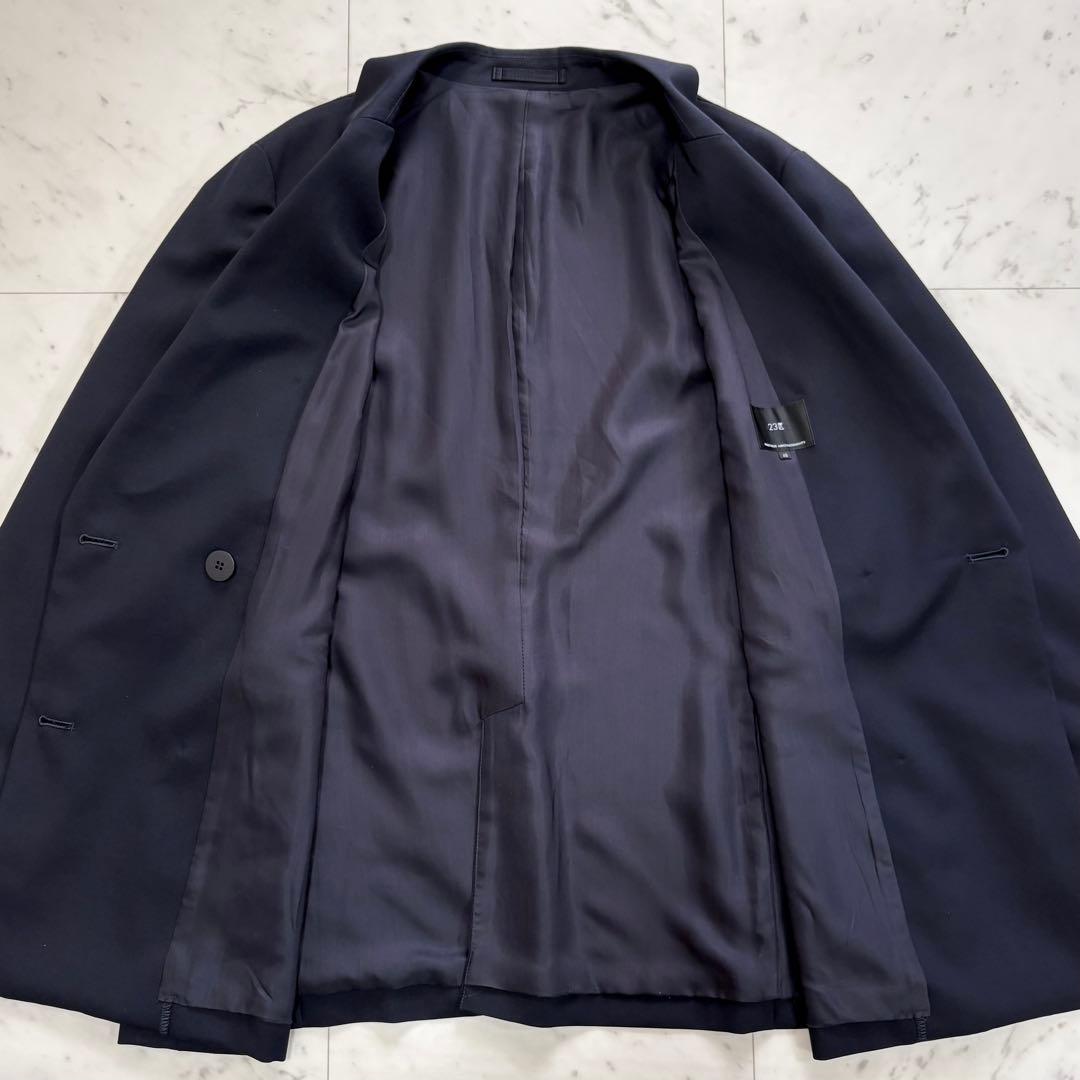 極美品✨23区　ドライウールツイル ブレザー ジャケット　紺ブレ　金ボタン　48