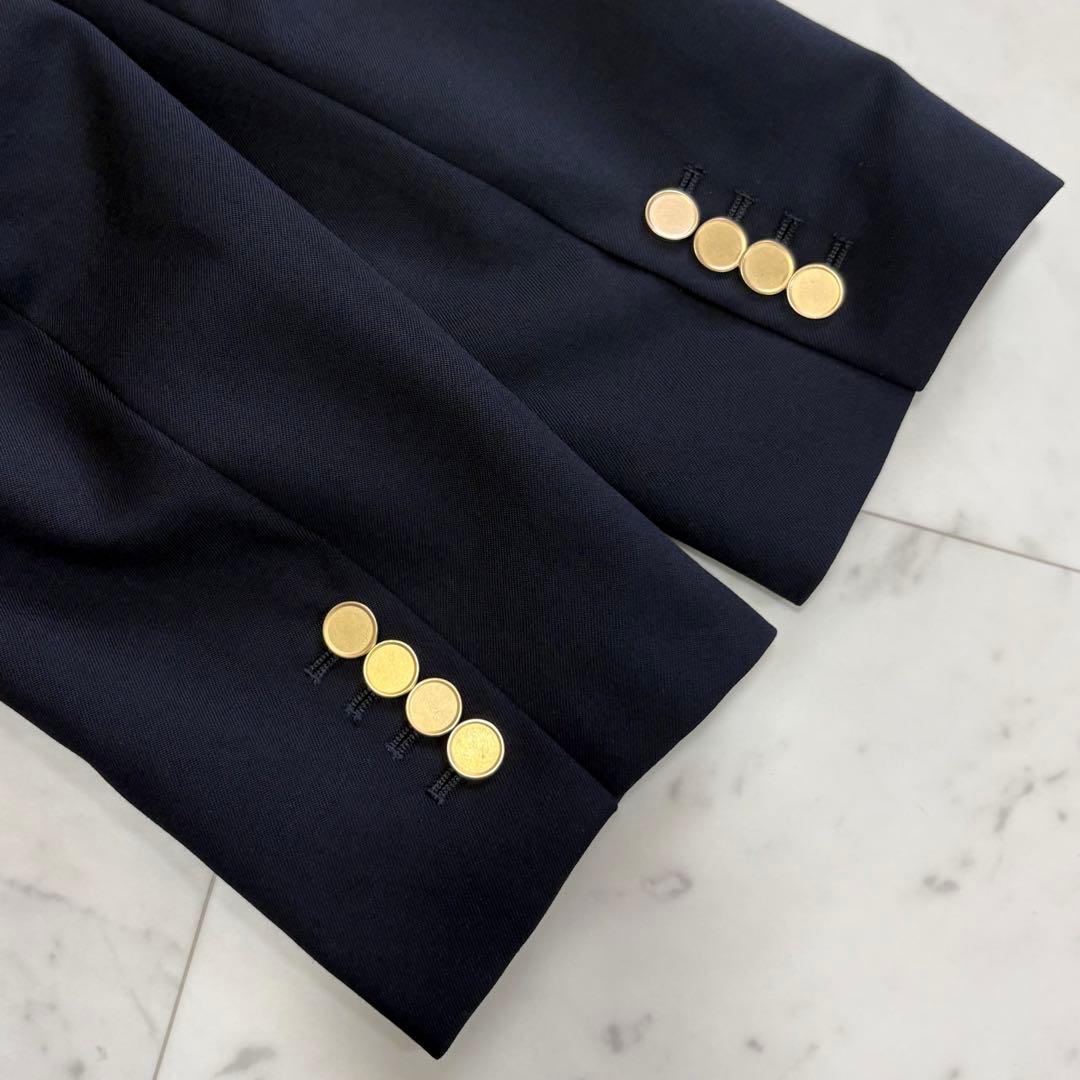 極美品✨23区　ドライウールツイル ブレザー ジャケット　紺ブレ　金ボタン　48