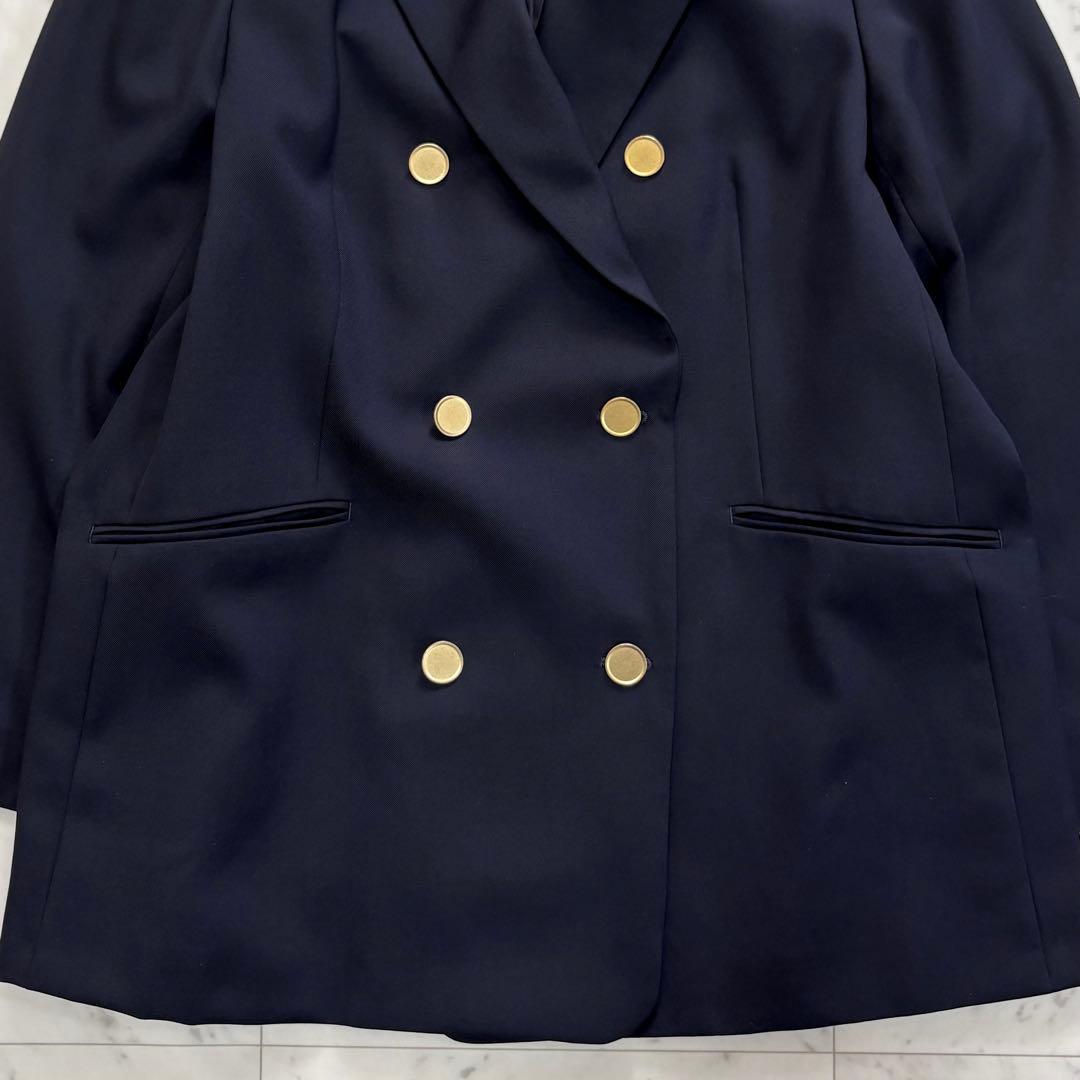 極美品✨23区　ドライウールツイル ブレザー ジャケット　紺ブレ　金ボタン　48