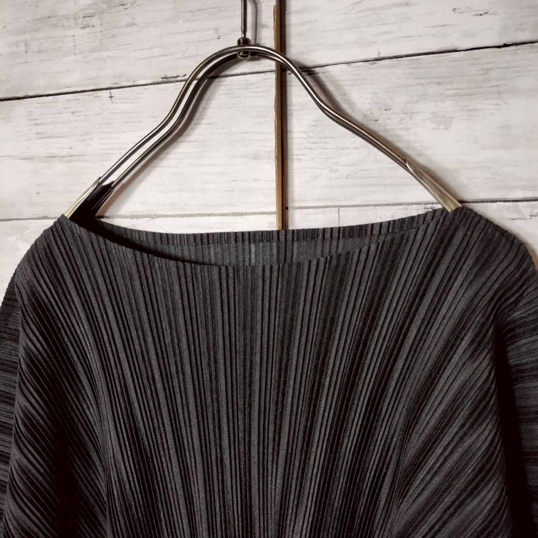 プリーツプリーズ イッセイミヤケ 長袖カットソー ハーフムーン 半円