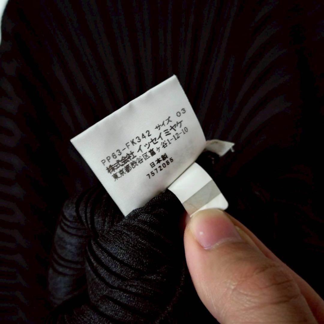 プリーツプリーズ イッセイミヤケ 長袖カットソー ハーフムーン 半円