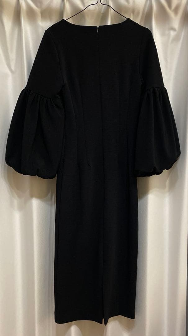 【L'Or】Balloon Sleeve Dress ブラック