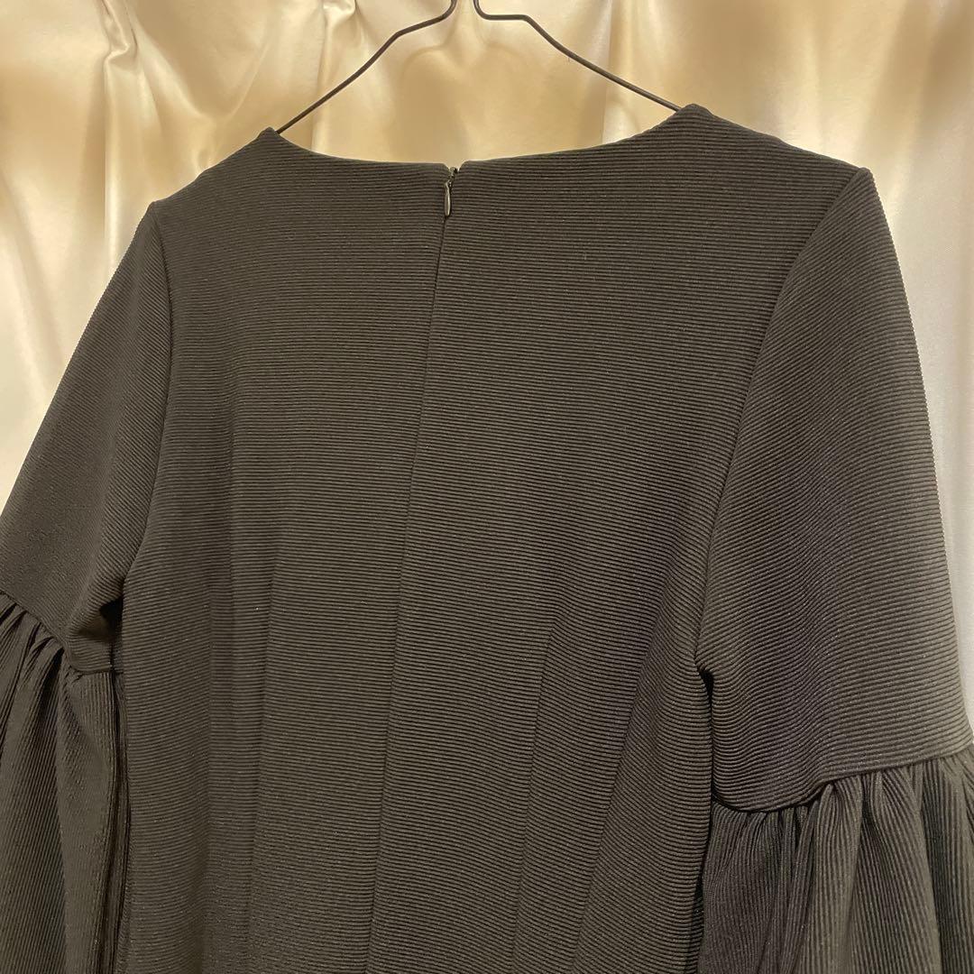 【L'Or】Balloon Sleeve Dress ブラック