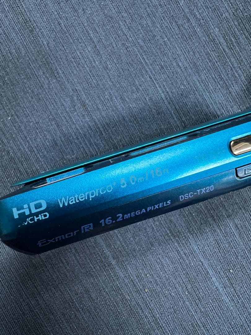 SONY Cyber-shot DSC-TX20 ブルー 防水デジカメ