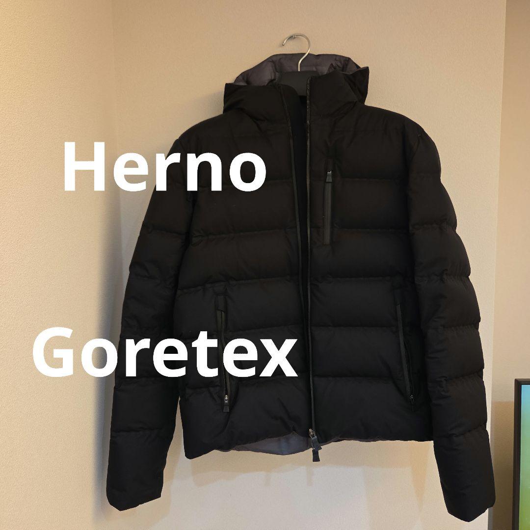 ★レア★　Herno Laminar ブラックダウンジャケット　ゴアテックス