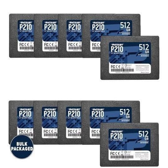 Patriot P210 SATA 3 512GB SSD 10パック