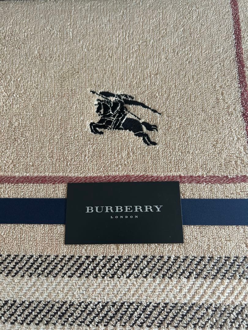 【美品】バーバリー タオルケット 綿100% 西川製 日本製