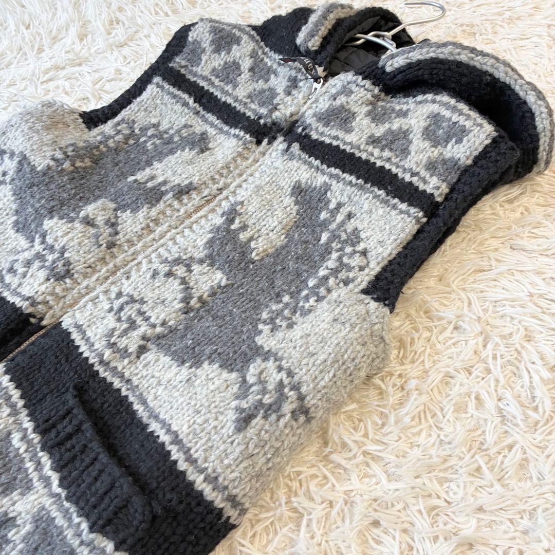 BACK BONE × Kanata フード付 カウチン 肉厚 ベスト