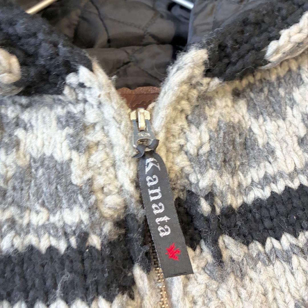 BACK BONE × Kanata フード付 カウチン 肉厚 ベスト