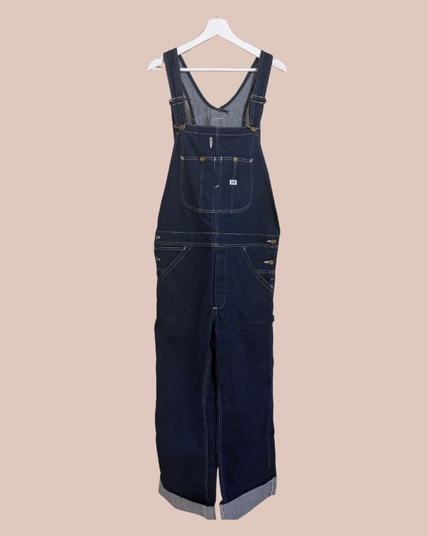 ⭕️ちゅう Lee ダークブルー デニムオーバーオール