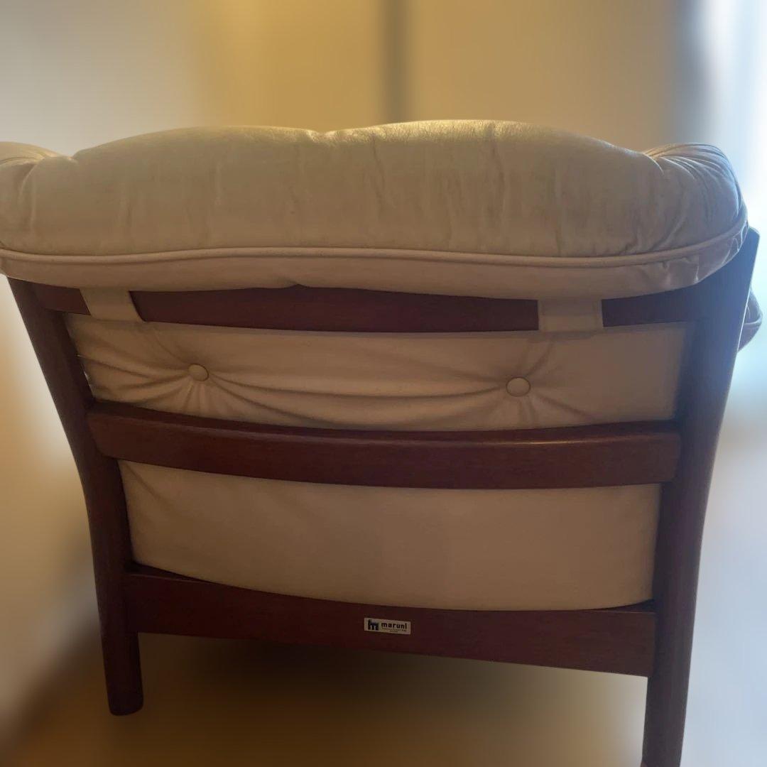 オールドマルニ　1人掛けレザーソファ ☆ハンゾー