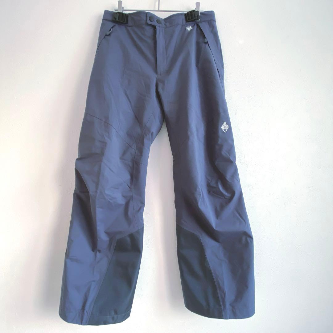 美品　モンベル　パウダーステップ パンツ　ダークグレー　バッグ付き