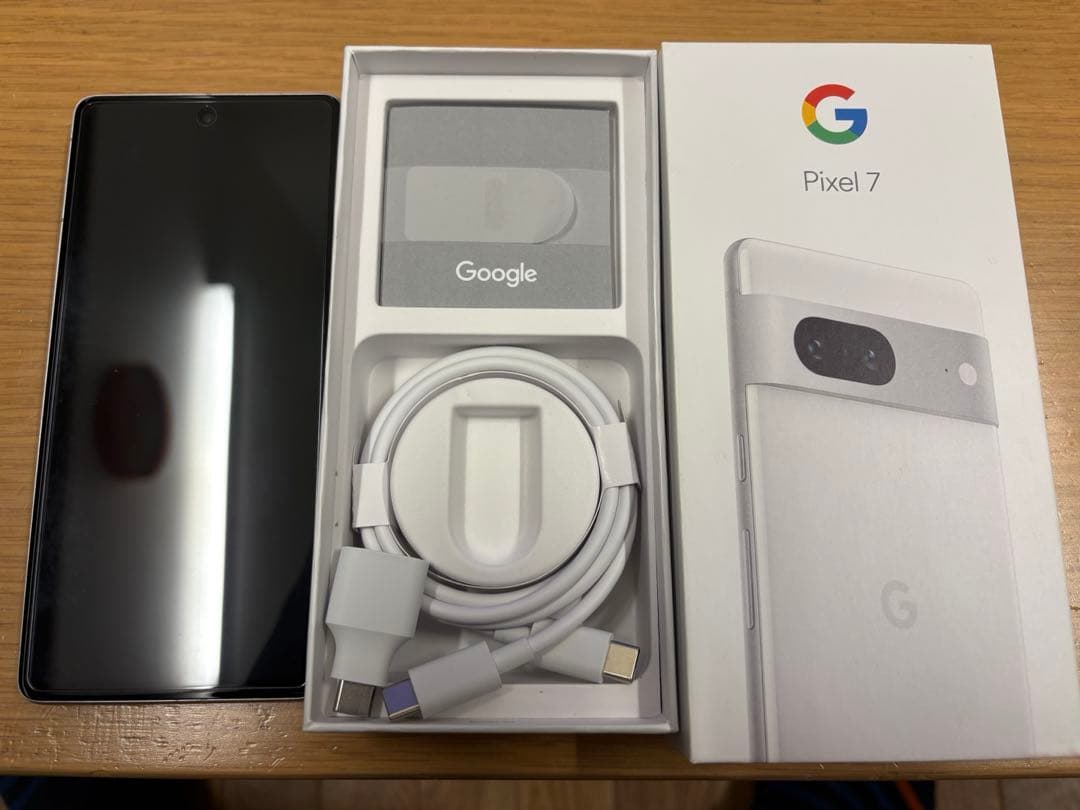 [美品]Pixel 7 ホワイト 本体 充電ケーブル付き　simフリー