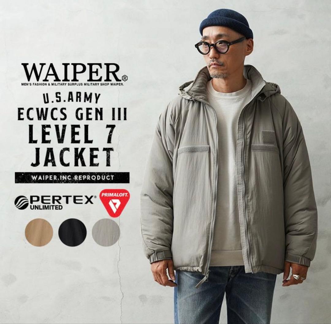 WAIPER.inc 米軍 Level 7 ジャケット プリマロフト Ｓサイズ