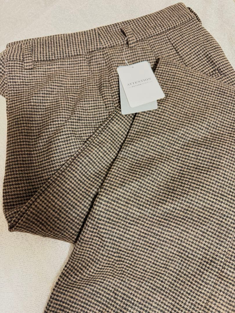 タグ付新品　IENA イエナ ストレッチツィード タックバギーパンツ