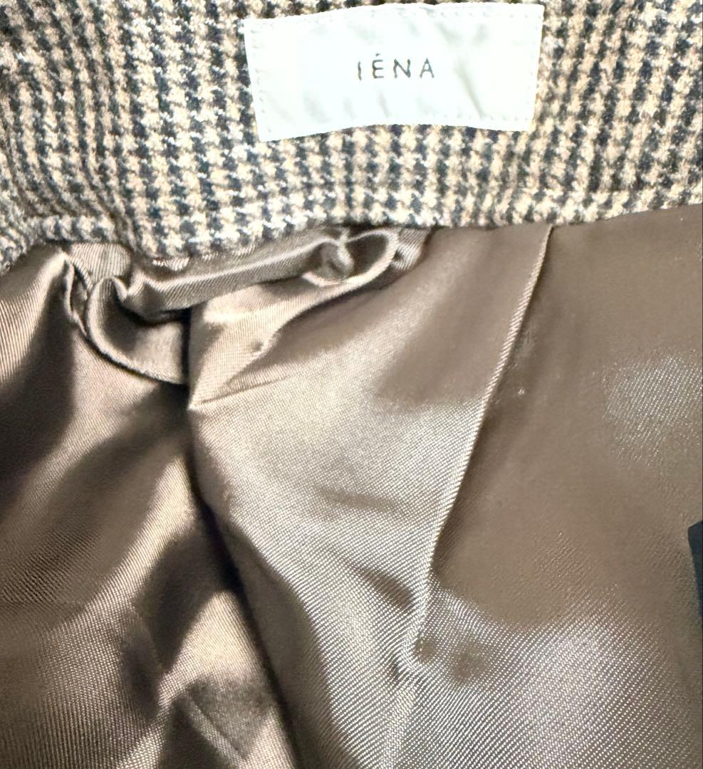 タグ付新品　IENA イエナ ストレッチツィード タックバギーパンツ