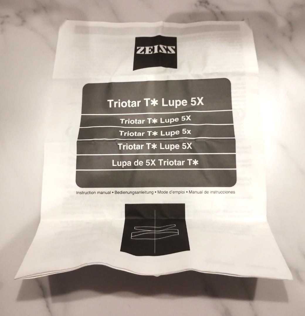 美品 Carl Zeiss Triotar トリオタール T* ルーペ 5X