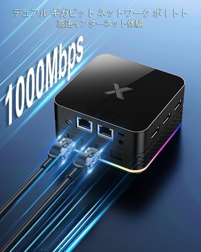 ミニPC 最新第12世代 N95（最大3.4GHz）8GB 256GB SSD