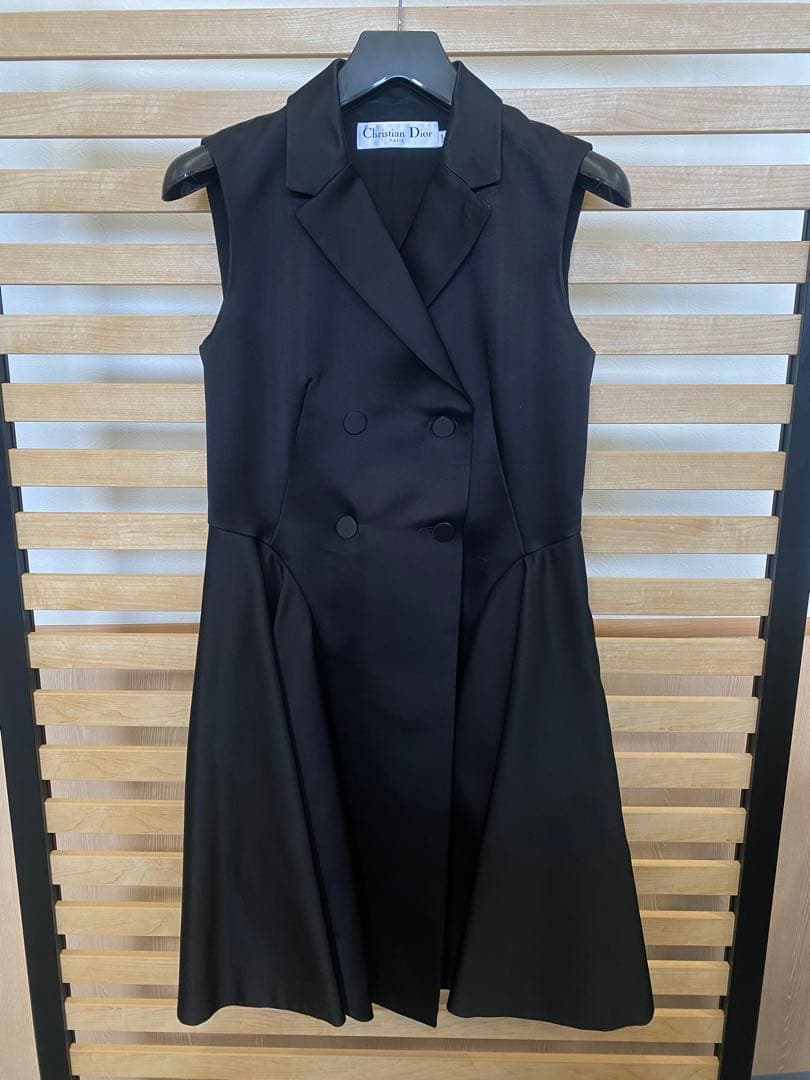 Christian Dior 黒ワンピース シルク100%