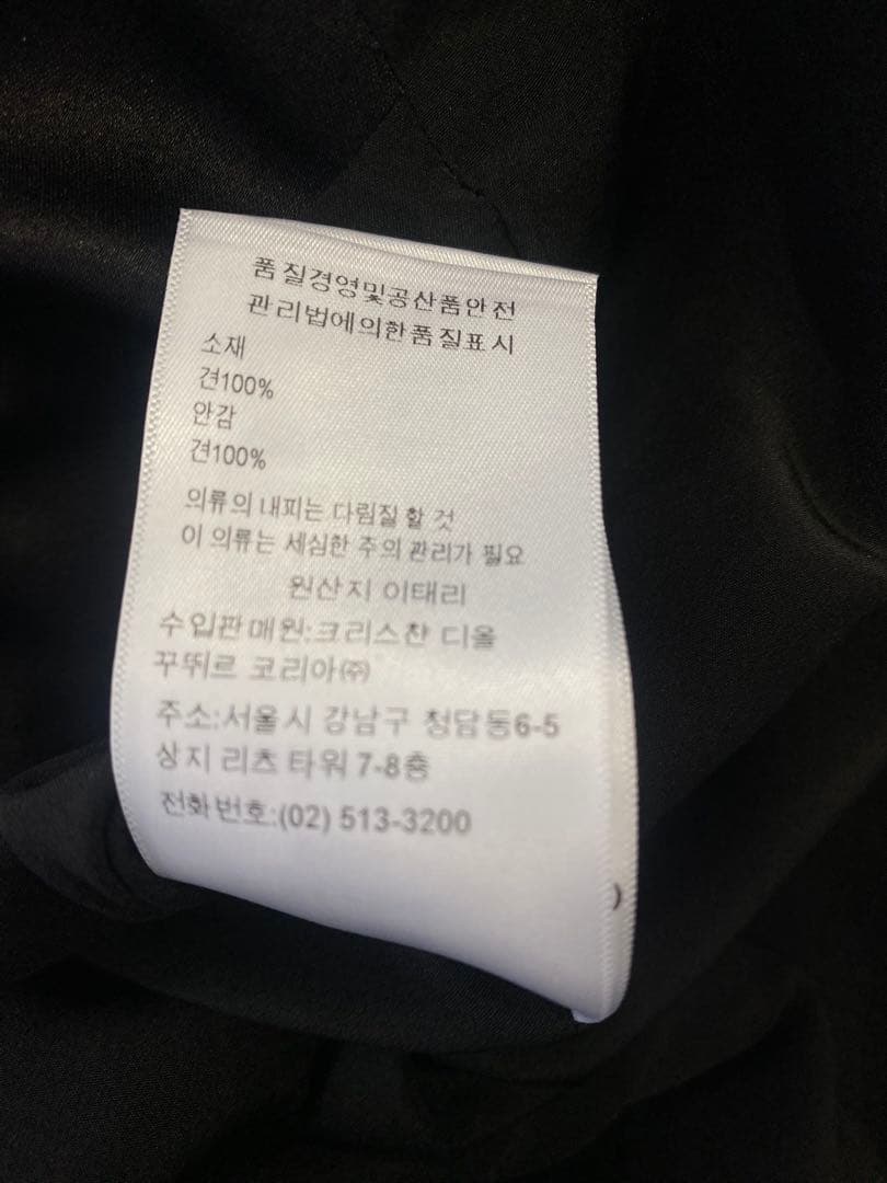 Christian Dior 黒ワンピース シルク100%