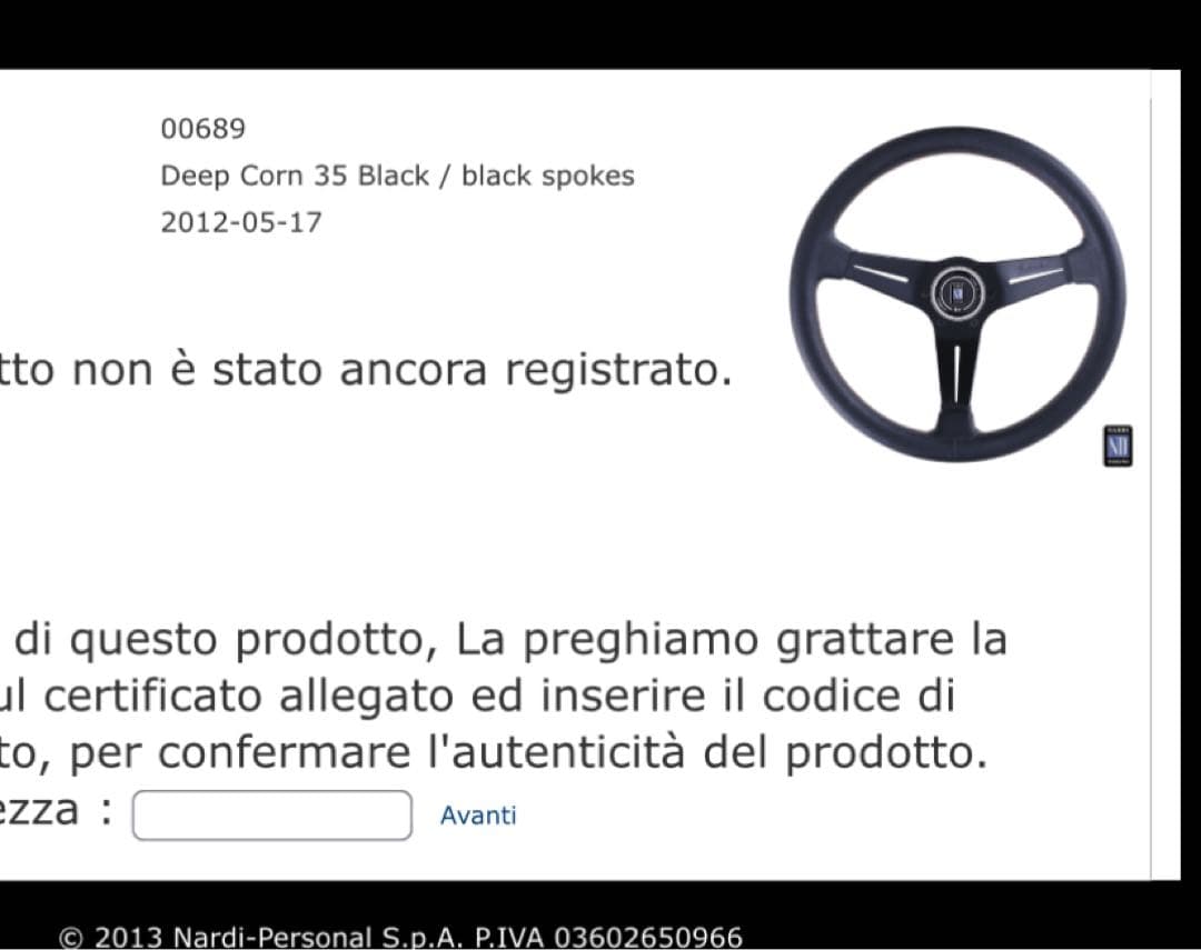 ナルディ NARDI ステアリング ディープ35φ 赤ステッチ