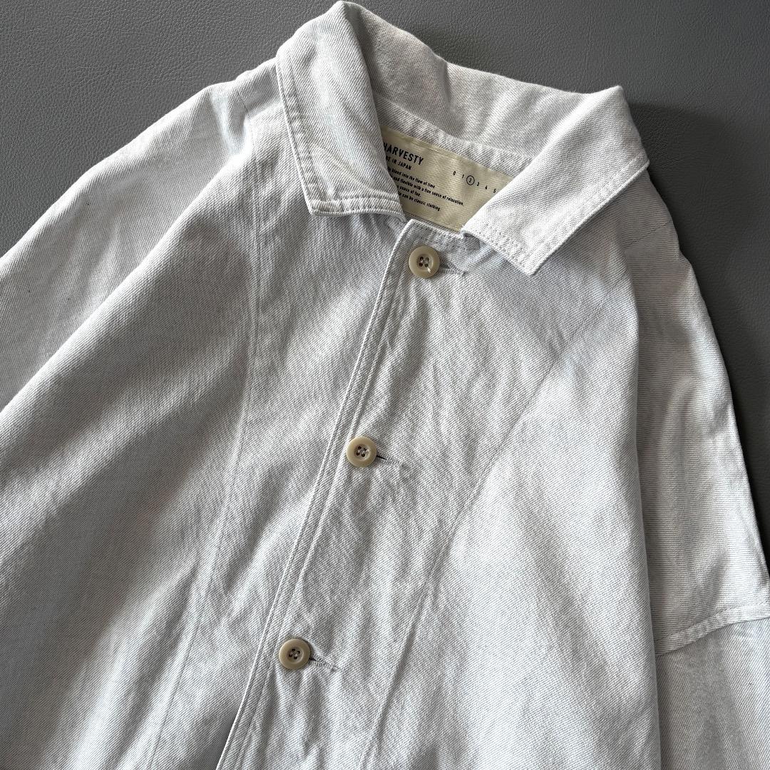 HARVESTY◆ハーベスティ◆スノーデニムカバーオール　ユニセックス　日本製