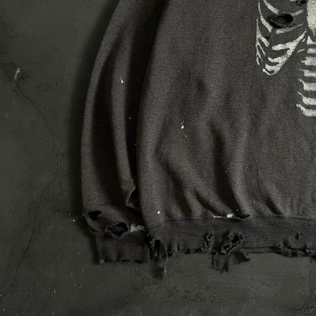 90s born paint“ grange”グレー”XL“boro sweat