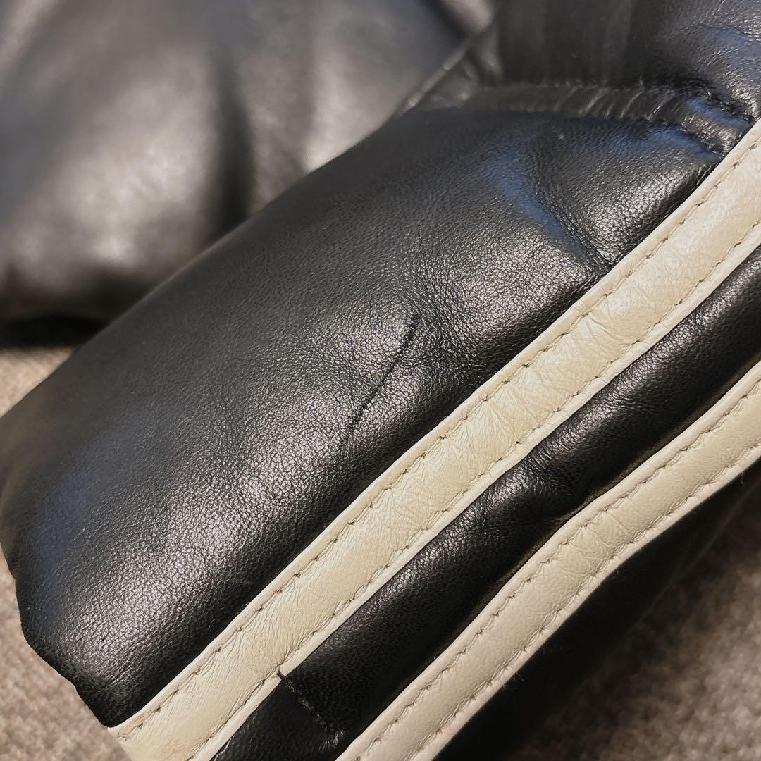 Schott(ラムレザーモーターサイクルダウンジャケット L)