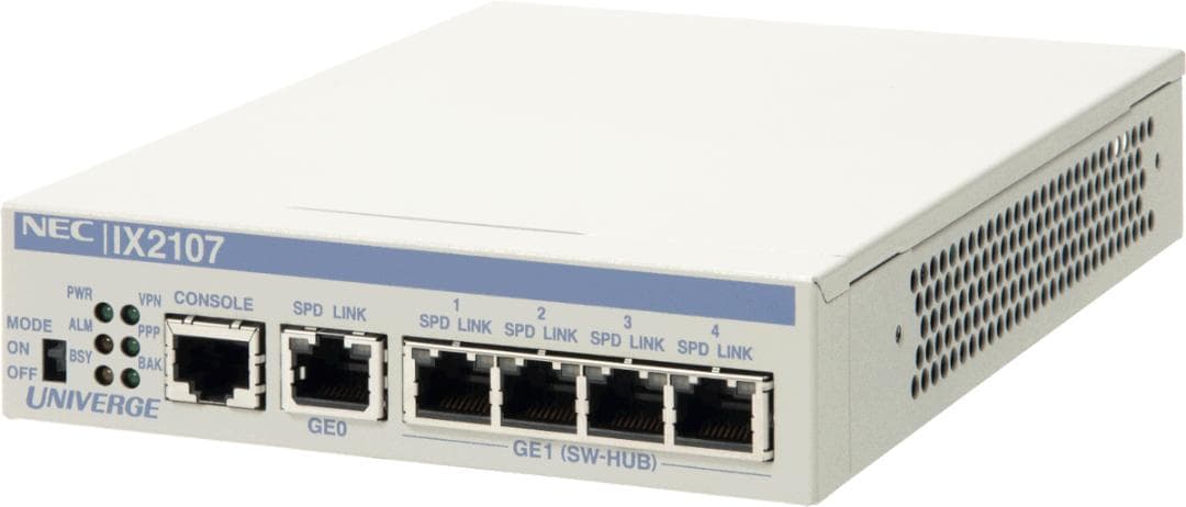NEC VPN対応高速アクセスルータ UNIVERGE IX2107