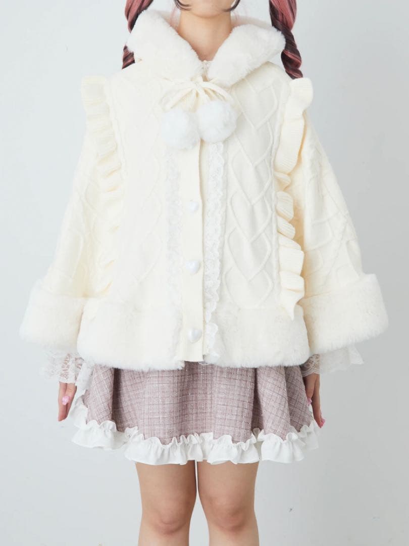 【最終値下げ】Ank Rouge うさちゃんニットポンチョ