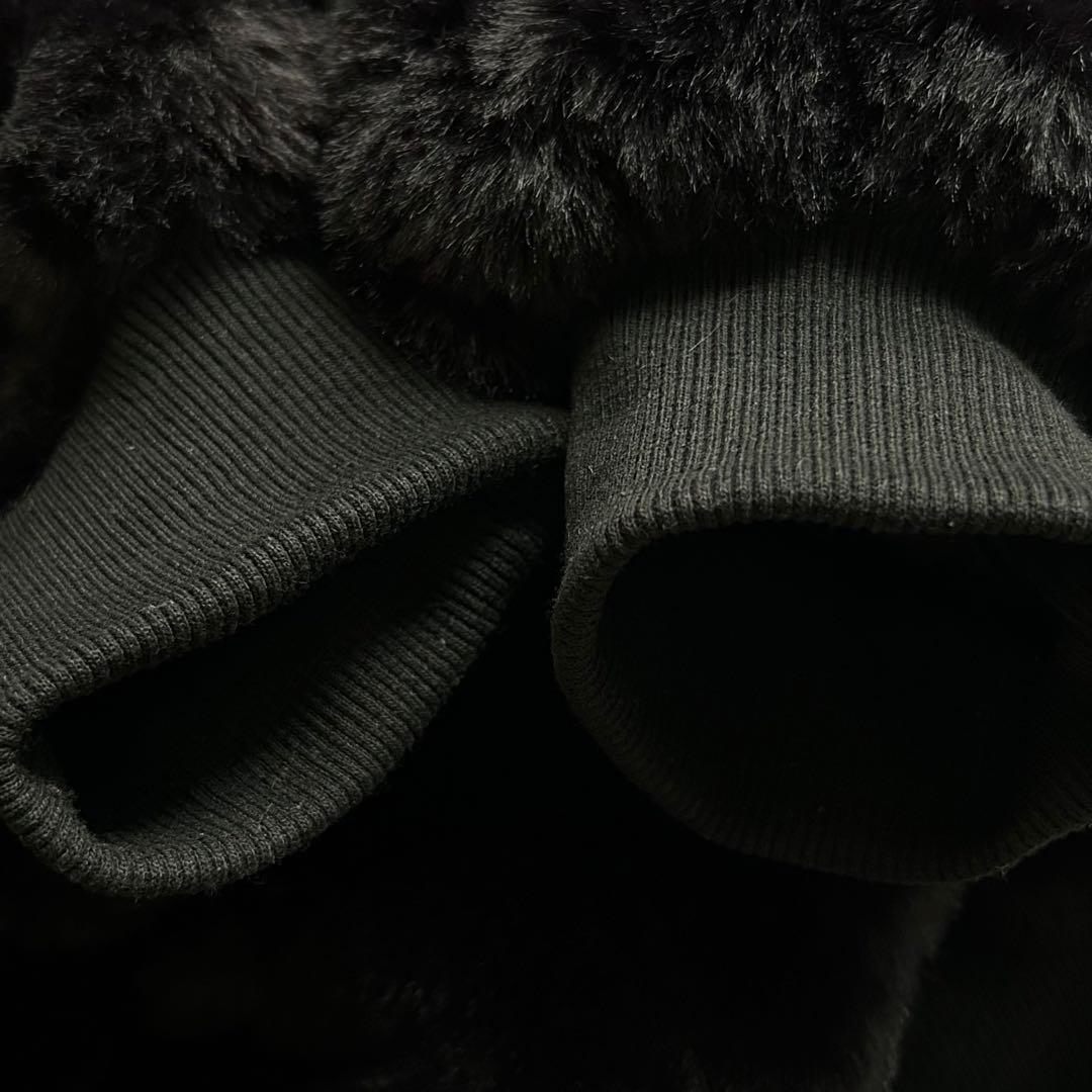 TRAVAS TOKYO ドリップロゴ フェイクファー ハイネックパーカー地雷系