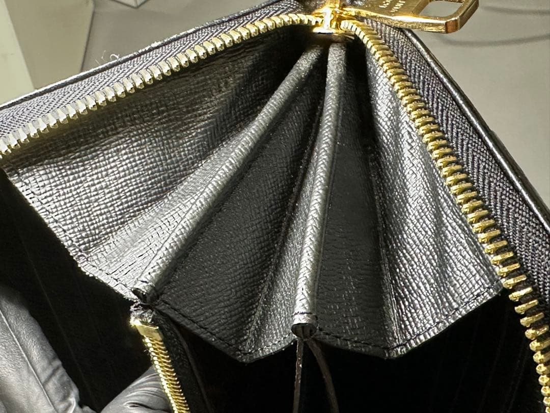 LOUIS VUITTON モノグラム ラウンド長財布 ブラウン ウィメンズ