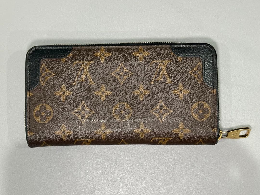 LOUIS VUITTON モノグラム ラウンド長財布 ブラウン ウィメンズ