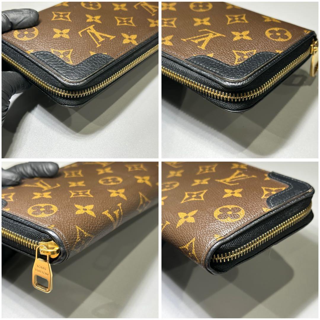 LOUIS VUITTON モノグラム ラウンド長財布 ブラウン ウィメンズ