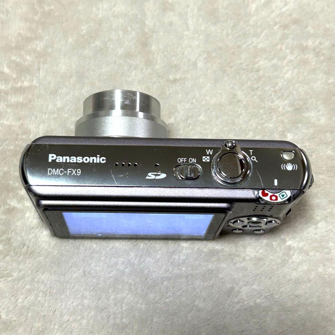 【美品 動作確認済】Panasonic LUMIX DMC-FX9 モーブグレー