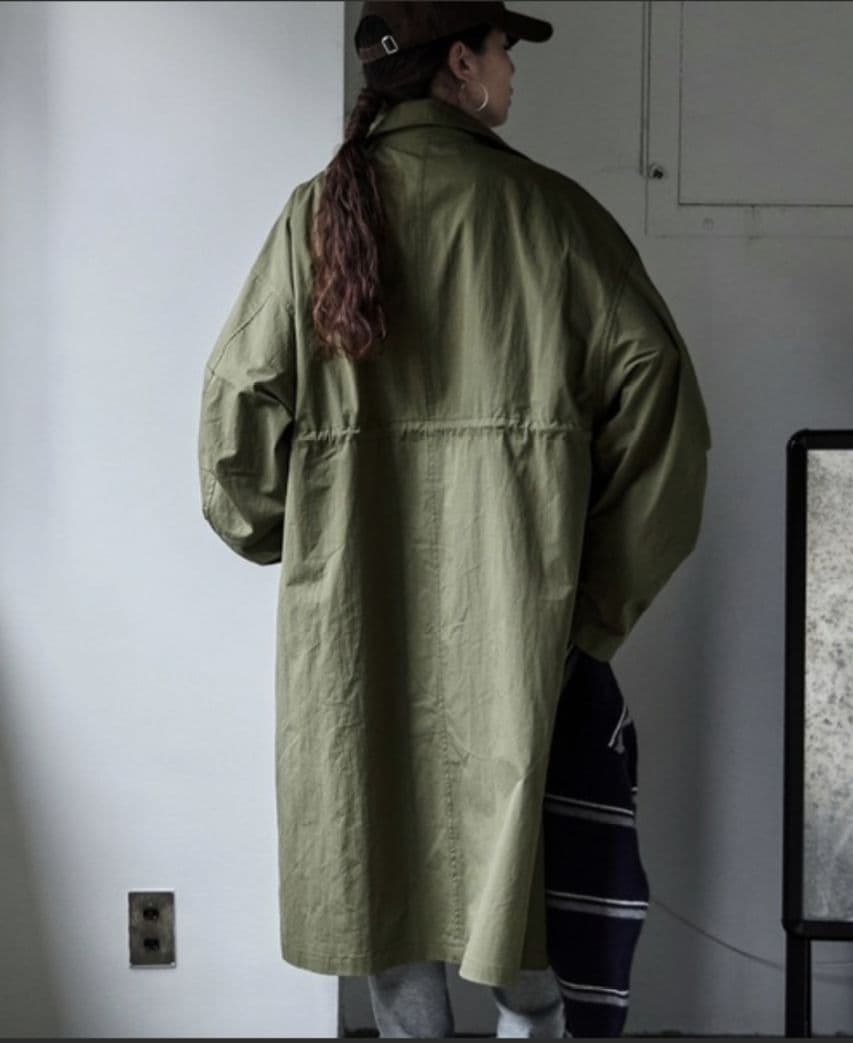 【完売品】【新品】etoll.スタンドカラーミリタリーコート