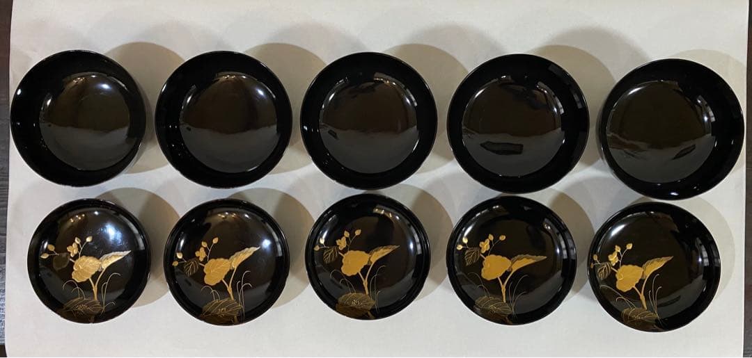 輪島塗　金蒔絵　お椀5客セット　茶道具　懐石道具